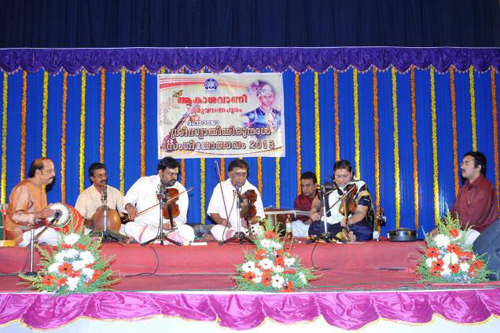 The Hindu Strings of symphony Violin concert by M. Subramania Sarma and his children Mahadeva Sarma and Rajasree. 