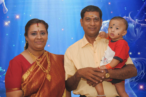 S.R.Rajasree with her husband Mr.V.Ganesh