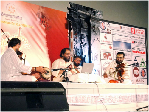 S.R. Mahadeva Sarma with Dr.K.J. Yesudas concert
